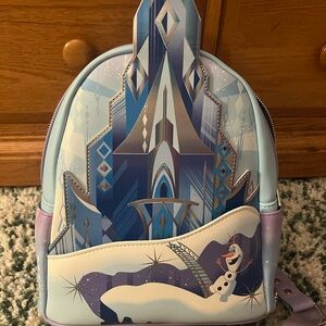 Frozen Themed Blue and Purple Disney Loungefly Backpack